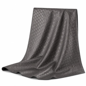 Geometric Embossed Faux Leather Panel